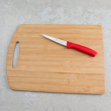 Aryıldız Rexa Tırtıklı Sebze Bıçak Kırmızı 10 cm