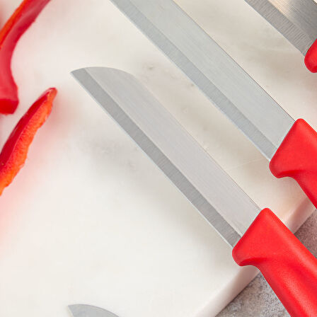 Aryıldız Mira 6 Parça Meyve Bıçak Seti Kırmızı