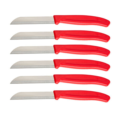 Aryıldız Mira 6 Parça Meyve Bıçak Seti Kırmızı