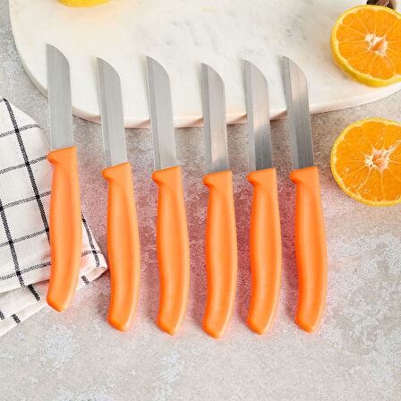 Aryıldız Mira 6 Parça Meyve Bıçak Seti Turuncu