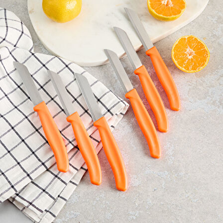 Aryıldız Mira 6 Parça Meyve Bıçak Seti Turuncu