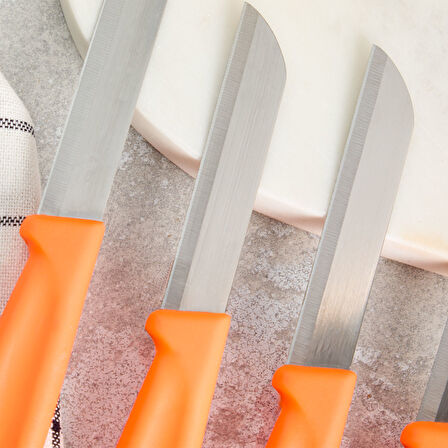 Aryıldız Mira 6 Parça Meyve Bıçak Seti Turuncu