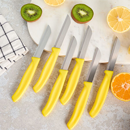 Aryıldız Mira 6 Parça Meyve Bıçak Seti Sarı