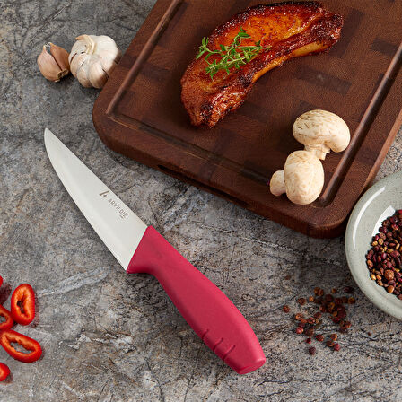 Aryıldız Primo Et Bıçağı Bordo 14,5 cm