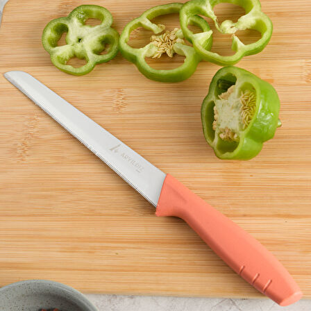 Aryıldız Primo Lazer Ekmek Bıçağı Somon 17 cm