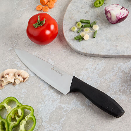 Aryıldız Primo Şef Bıçağı Siyah 19 cm