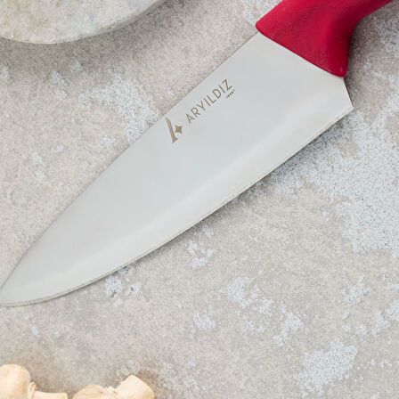 Aryıldız Primo Şef Bıçağı Bordo 19 cm