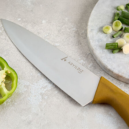 Aryıldız Primo Şef Bıçağı Gold 19 cm