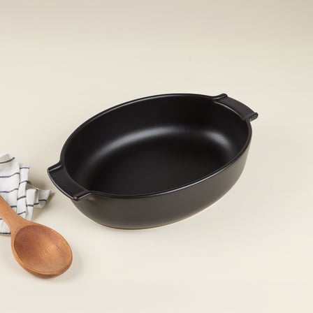 Aryıldız Elissa Oval Fırın Kabı Mat Siyah 31 cm