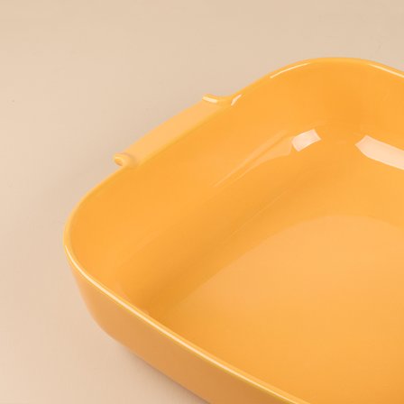 Aryıldız Elissa Kare Fırın Kabı Sarı 36 cm