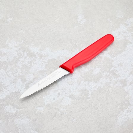 Aryıldız Solo Tırtıklı Sebze Bıçağı Kırmızı 10 cm