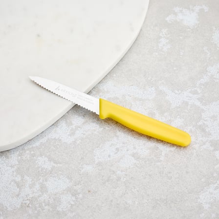Aryıldız Solo Tırtıklı Sebze Bıçağı Sarı 10 cm