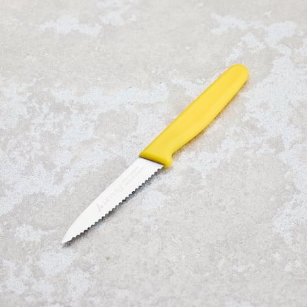 Aryıldız Solo Tırtıklı Sebze Bıçağı Sarı 10 cm