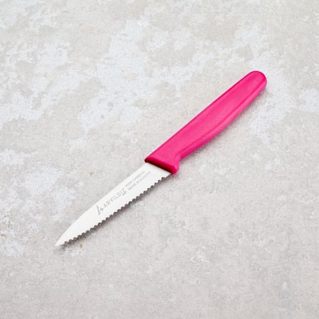 Aryıldız Solo Tırtıklı Sebze Bıçağı Pembe 10 cm