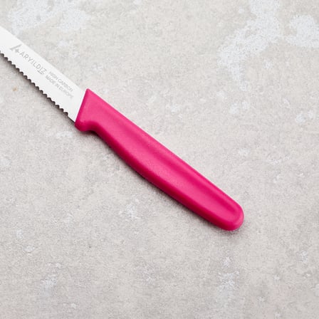 Aryıldız Solo Tırtıklı Sebze Bıçağı Pembe 10 cm