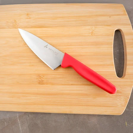 Aryıldız Daily Mini Şef Bıçağı Kırmızı 23 cm