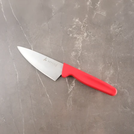 Aryıldız Daily Mini Şef Bıçağı Kırmızı 23 cm