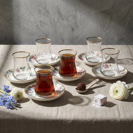 Sandro Moreno 1898 Otantik 12 Parça 6 Kişilik Çay Takımı 150 ml