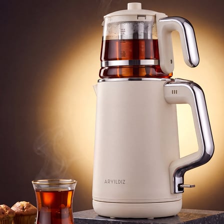 Aryıldız Origin Tea Çay Makinesi Krem