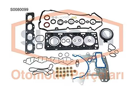 Opel Takım Conta Alt Ve Ust Komple  Astra 1.6 16v Twinport / İnsignia 1.6 Lpg (eng. Z16xep Z16xer) Keceli - Supsan S0080099