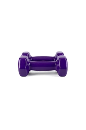 Gymo Hex Shape Vinil Dambıl 2x2kg Mor