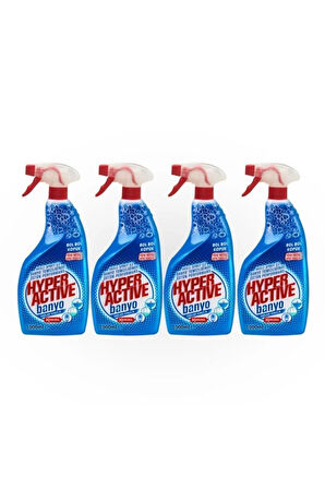 Hyper Active Banyo Temizleyici Sprey - 4`lü Paket