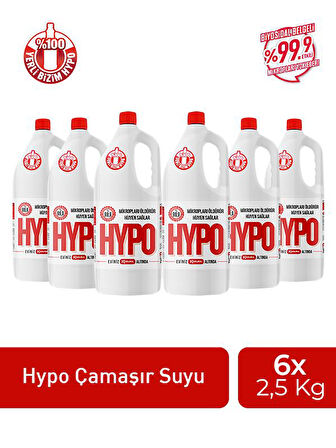 HYPO ÇAMAŞIR SUYU 2,5 KG X 6 ADET