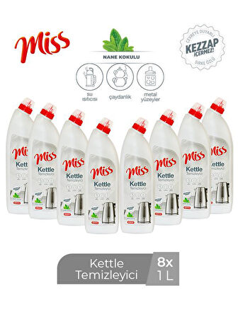 MİSS KETTLE TEMİZLEYİCİ  NANE KOKULU 1 L X 8 ADET