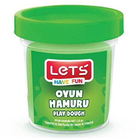Lets Oyun Hamuru 115 Gr Yeşil - 4 adet