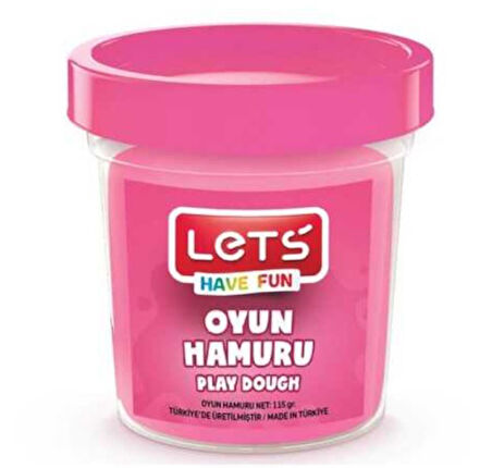Lets Oyun Hamuru 115Gr Pembe - 4 adet