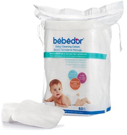 Bebedor Bebek Temizleme Pamuğu 60'lı