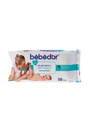 Bebedor Alkolsüz 56 Yaprak 1 Paket Islak Mendil