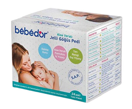 Bebedor Aloe Veralı Jelli Göğüs Pedi 24 Adet