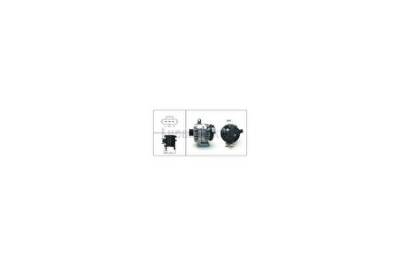 Ford Alternator Bosch Tip 12v 105a Ford Transıt V184  2.0 DI / 2.4di 125ps 01>06  (takvıyesiz) - Lucas Lea0679