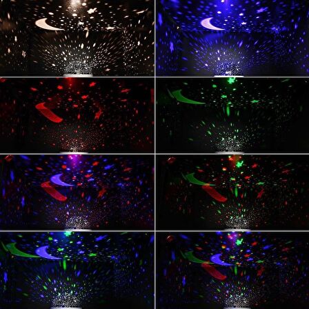 MİGHTY PROJEKTÖRLÜ YANSITMALI ÇOCUK BEBEK ODASI GECE LAMBASI MOR