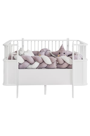MDF Beşik, Beyaz Dünya Büyüyen Beşik 80x130 - Beyaz Dünya Karyola 80x190