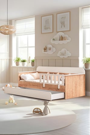 Yavrulu Karyola, Vizyon Yavrulu Montessori Karyola + 2 Adet Comfort Yatak