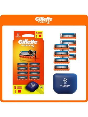 Gillette Fusion 8'li Yedek Tıraş Bıçağı Ergonomik Tasarım ile Hassas Cilt İçin Uygun