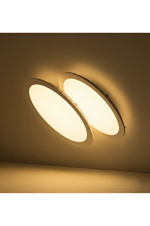 KDL400 Slim LED Panel 2'li Spot Gömme 6W 510 Lümen - 3000K SARI IŞIK