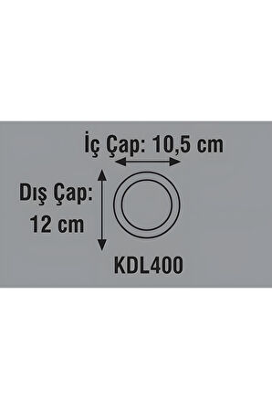 KDL400 Slim LED Panel 2'li Spot Gömme 6W 510 Lümen - 3000K SARI IŞIK