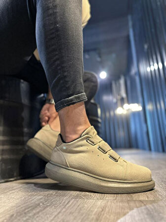 Pabucmarketi Sneakers Erkek Ayakkabı Vizon Süet