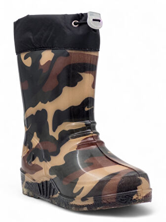 Emek İçi Yünlü Su Geçirmez Çocuk Yağmur Çizmesi