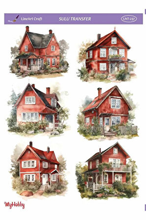 Ev, Çoklu Desenli Sulu Transfer LNT-237 25x35