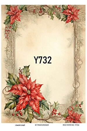 Y732 Kokina Desenli Pirinç Dekopaj 30x42