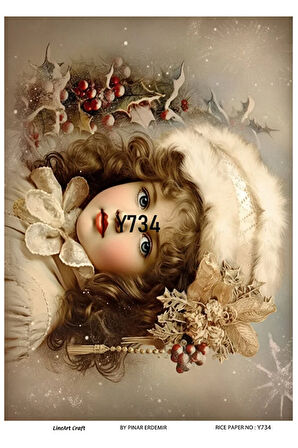 Y734 Çoklu Yeniyıl Desenli Pirinç Dekopaj 30x42