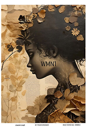 Woman Serisi WMN1 Desenli Pirinç Dekopaj 30x42