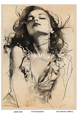Woman Serisi WMN12 Desenli Pirinç Dekopaj 30x42