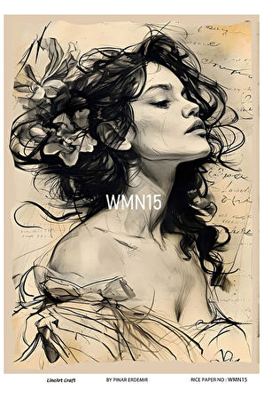 Woman Serisi WMN15 Desenli Pirinç Dekopaj 30x42