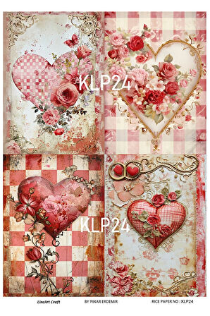 Kalp Serisi KLP24 Pirinç Dekopaj 30x42