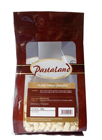 PASTALAND FİLDİŞİ PARÇA ÇİKOLATA 200 gr